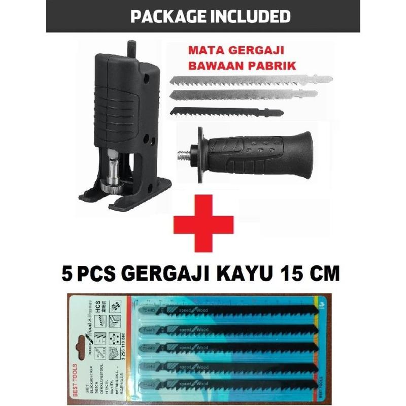 TERJUAL Adapter Mesin Jig Saw Adaptor Bor gergaji Mesin gergaji bor konektor - ADAPTOR GERGAJI TERLARIS TBK 6