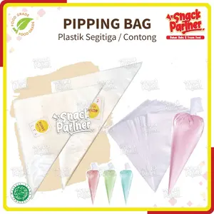 ICING PIPPING BAG / PLASTIK SEGITIGA / Contong / Paping Menghias Kue Isi 40 / 50 pcs - Kecil Tanggung Besar - ASATA Bintang