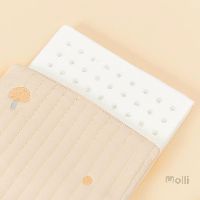 Product Introduction of Gối cao su Molli thêu hình gấu thỏ, gối thông hơi có lỗ thoáng khí cho bé 2