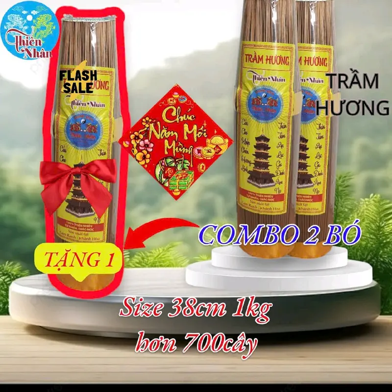 Trầm hương gió bầu, mùi hương thơm nhẹ từ trầm tự nhiên bó 1kg 3
