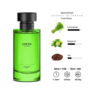 Aerostreet Parfum Fresh Green Savana Aroma Lemongrass Bergamot Tea - Extrait De Parfum PF005 Parfum Pria Wanita