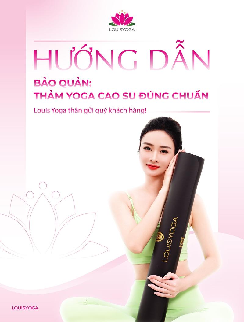 Product Introduction of Thảm Yoga cao su cao cấp Louis Yoga - F23 - Mặt nhám, Bám tay chắc chắn, Chống trơn trượt, Thấm hút tốt, Nhanh khô 23