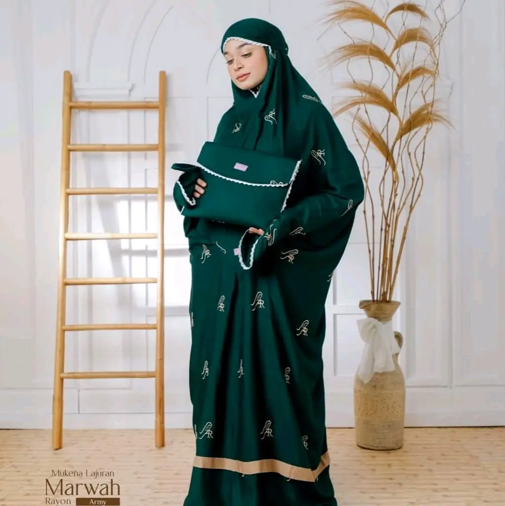 Promo Mukena marwah arrafi lajuran Mukena adem nyaman Fashion muslim
