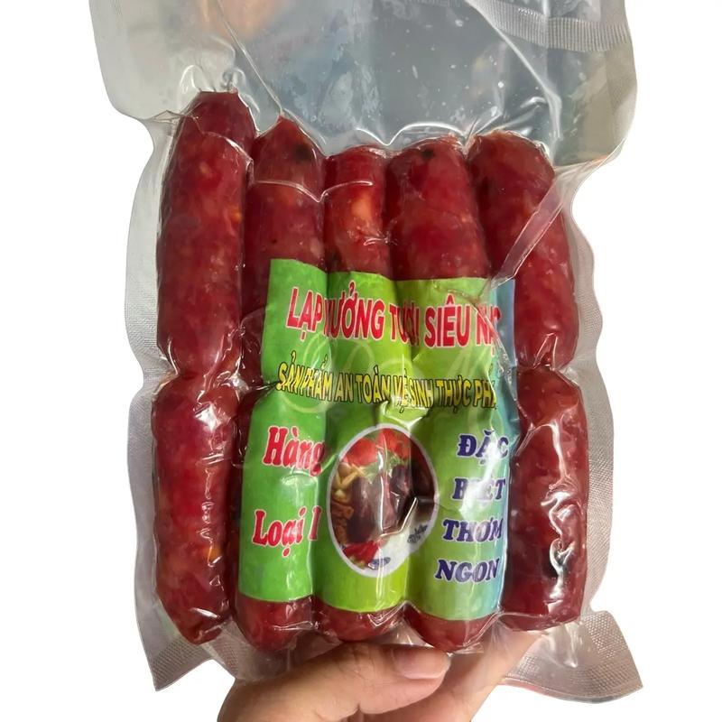  1kg Lạp xưởng tươi siêu nạc - Đặc Sản Cai Lậy Tiền Giang - Lạp Xưởng Sóc Trăng 97 -   1kg 2 túi  Food  hữu cơ thực phẩm đóng hộp lọ & đóng gói 