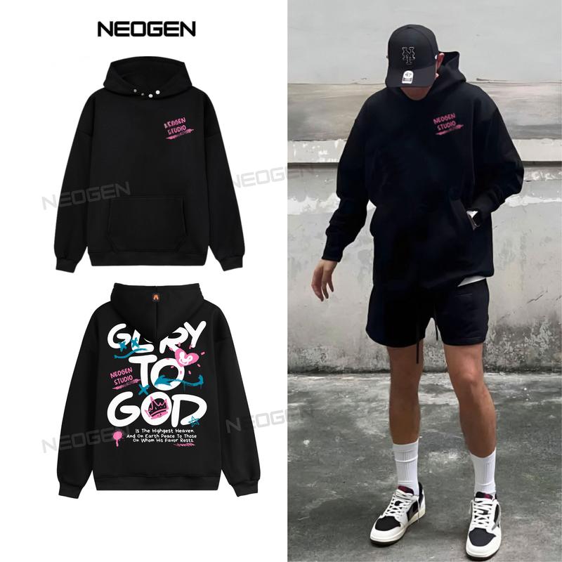 Áo hoodie nỉ lông cáo dài tay local brand Neogen ND11 form rộng dáng unisex dành cho nam nữ Menswear Dài Tay Heart