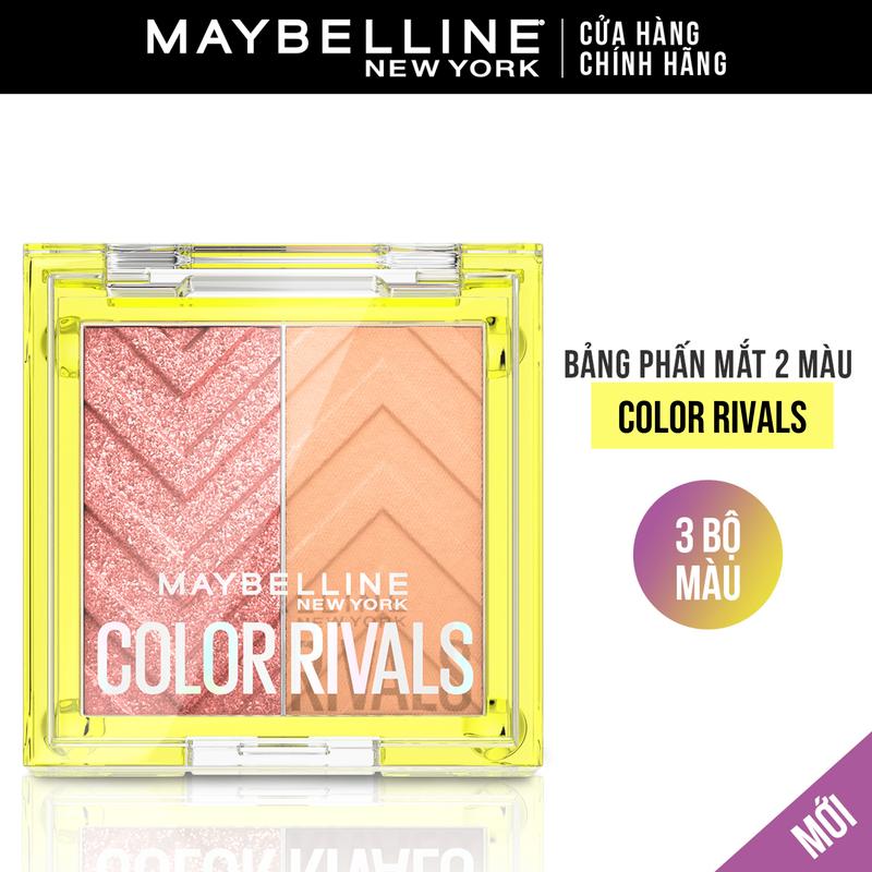 Exclusive Bảng Phấn Mắt 2 Màu Color Rivals Shadow Duo Maybelline New York MỚI!