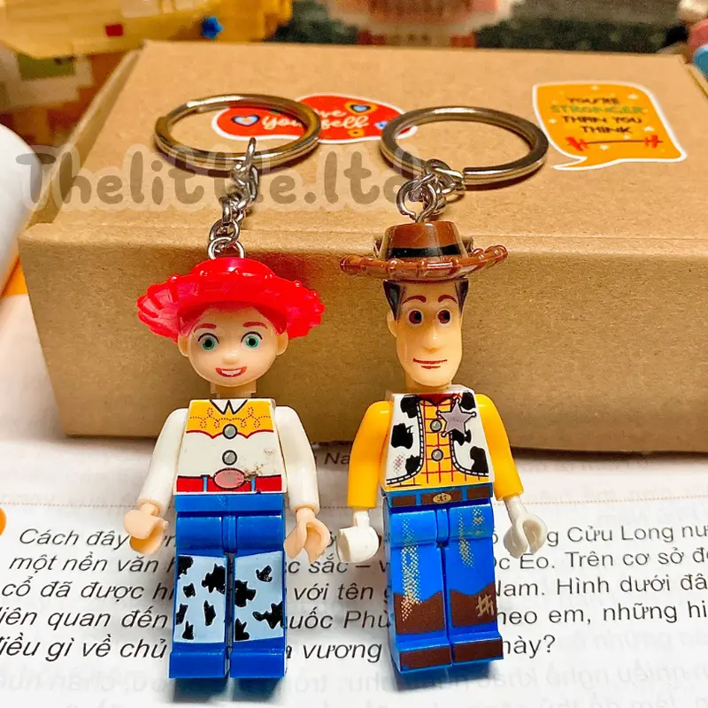 Móc khóa cặp đôi mô hình lắp ráp dễ thương thích hợp làm quà tặng cho cặp đôi yêu nhau Móc Khoá Voi 7