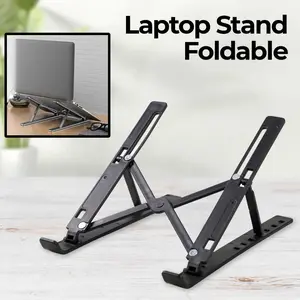 NUOXI Laptop Stand Riser Foldable Adjustable Plastik 12-17 Inch 7Level - N3