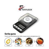 Gambar Fenyueer Timbangan Emas Digital Pocket Scale 0,001g Timbangan Elektronik Presisi USB Rechargeable - 50G/0.001G-USB+Bater dari Fenyueer Official Store Kab. Tangerang 3 Tokopedia