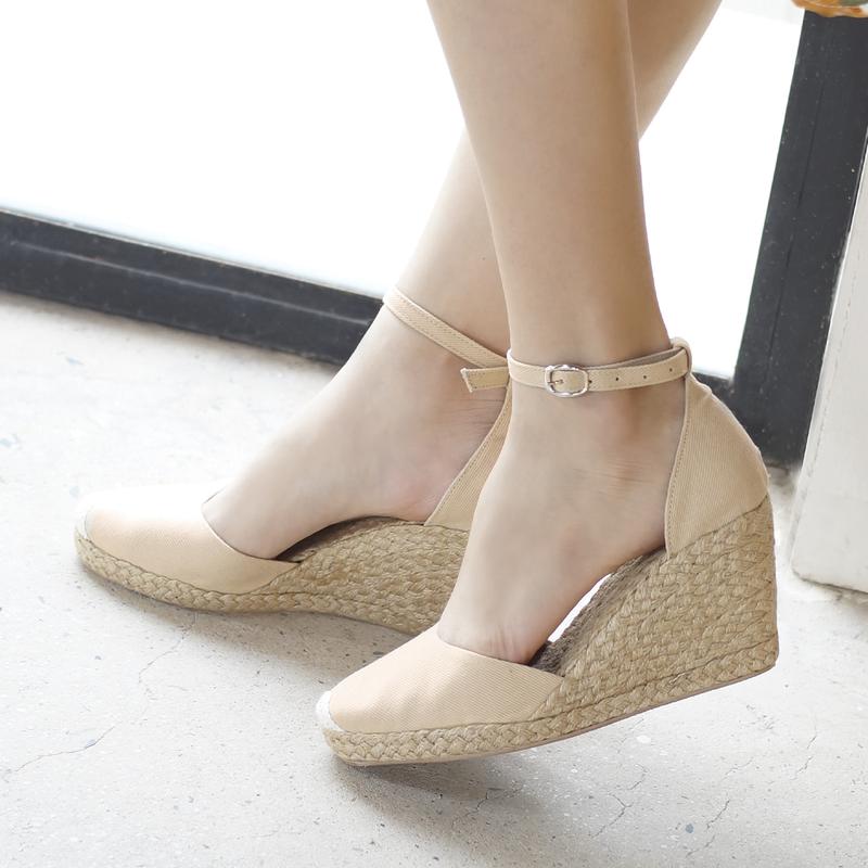 [LILIW SHOES] Giày Cao Gót Nữ Cao 8cm Kín Mũi Quai Cổ Chân Sang Trọng - CƠ BẢN (Đen/Kem) 6