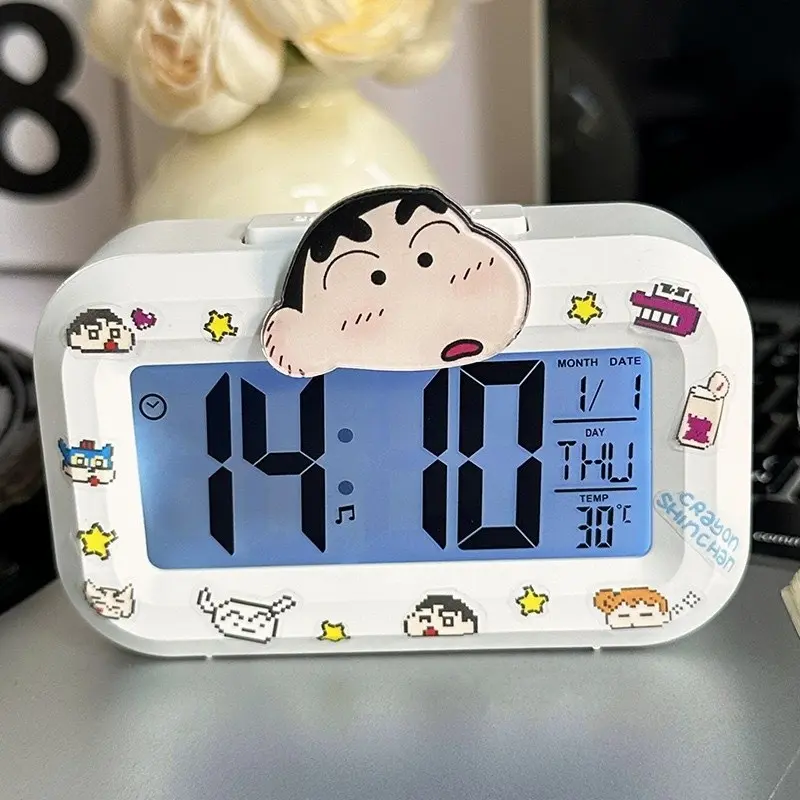 Đồng Hồ Báo Thức, Thiết Kế Hoạt Hình, Kaloer, Đồng Hồ Ban Đêm, Đồng Hồ Đếm Ngược, Dễ Thương, Đa Chức Năng, Đồng Hồ Để Bàn, Cầm Tay Thích Hợp Cho Học Sinh, Đồ Dùng Ký Túc Xá, Đồ Dùng Văn Phòng 4