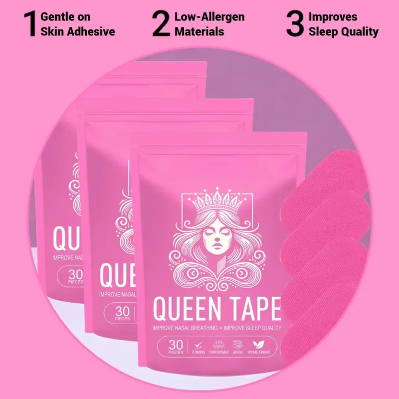 Breathable Mouth Tape Snoring Relief Sticker Sleep Patches, 30/60/90pcs Sleep Strips, Gentle on Skin Adhesive Tape, Sleep Accessories for Improving Sleep, Healthcare Trending Products, Sleep Aid Supplies, Sleep Aid, Sleep Breathing Patch 1