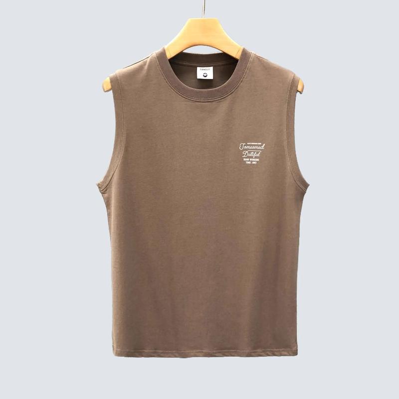 Áo thun ba lỗ nam trơn cổ tròn form basic thời trang  Nhiều Màu Menswear Top Trắng