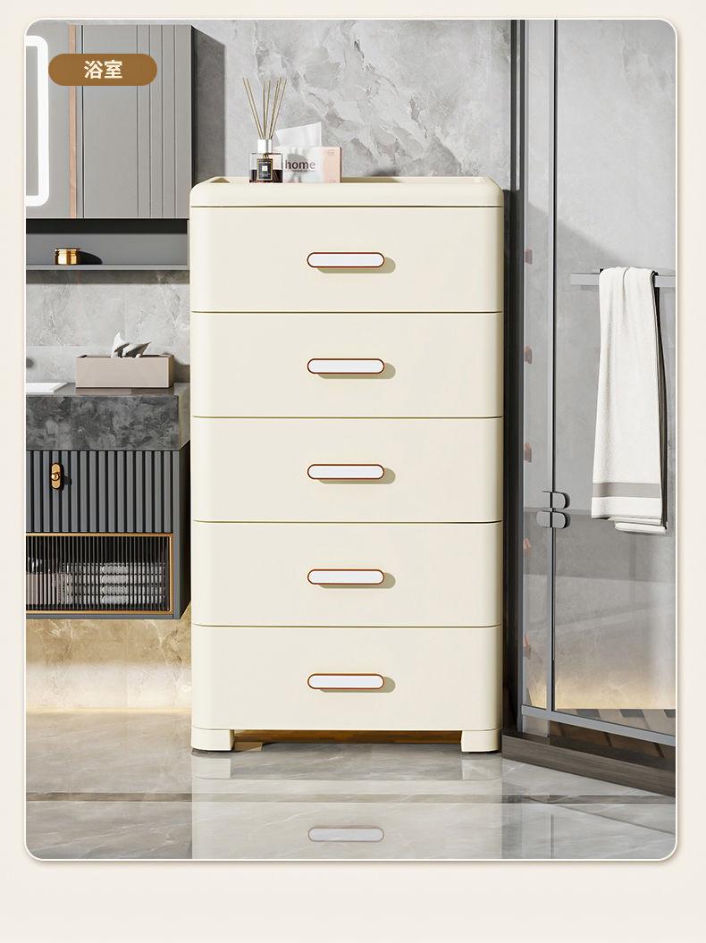 Product Introduction of Thickened Storage Cabinet, Organizer Cabinet, Household Snack Storage Box, Bedroom Plastic Five-Drawer Cabinet, Storage Cabinet, Drawer Style 16