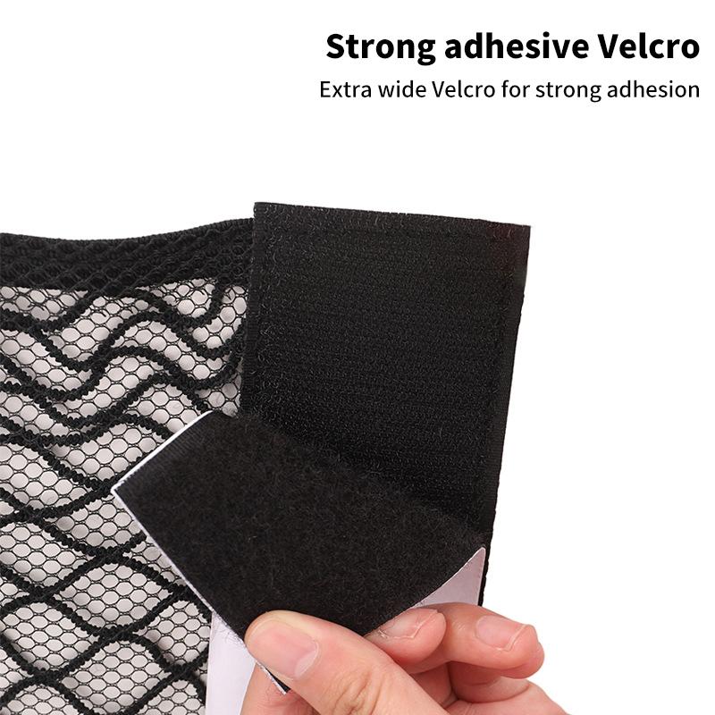 Product Introduction of Lưới Sắp Xếp Cốp Sau Ô Tô, Túi Đựng Đồ Thông Dụng Túi Dây Đàn Hồi Ghế, Miếng Dán Ma Thuật, Túi Đựng Đồ, Túi Sắp Xếp Ô Tô 24