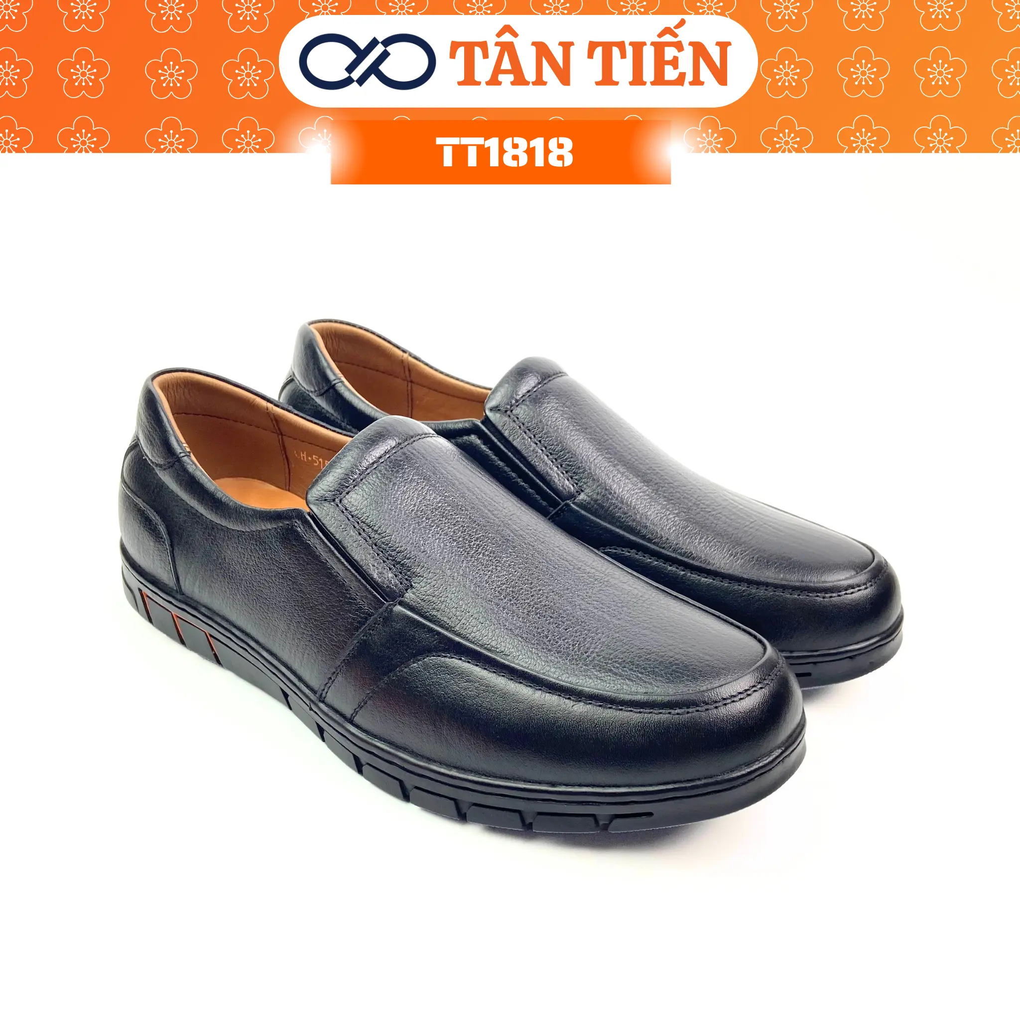 | Giày Lười Nam | TT1818 Hàng Hiệu Cao Cấp Chính Hãng Tân Tiến Mang Đến Sự Tự Tin, Da Bò Thật, Mềm Mại, Đế Cao Su, May Chỉ Viền Đế Chắc Chắn Bảo Hành 02 Năm, Kèm Quà Tặng Nhung  | giày da nam cao cấp
