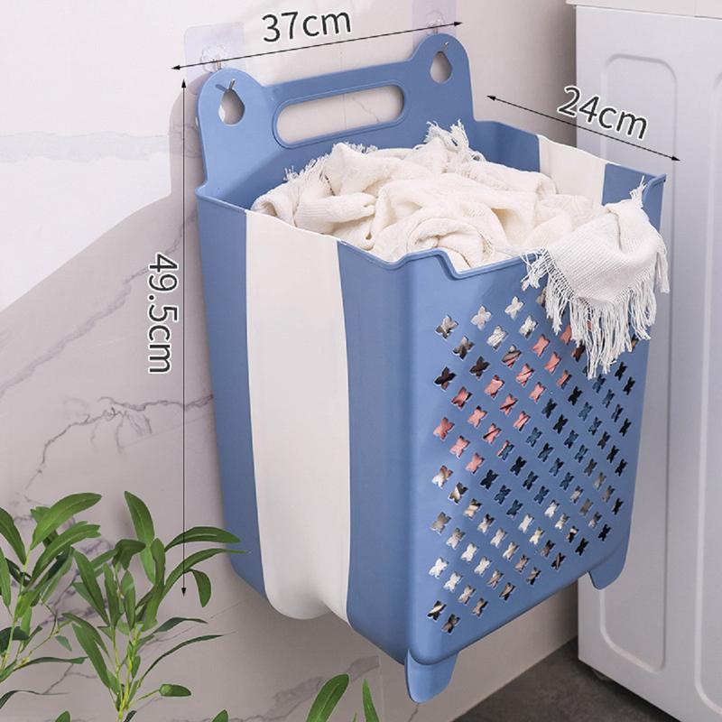 Giỏ đựng quần áo bẩn treo trong nhà tắm có 2 size nhỏ và to Túi đựng quần áo Rổ đựng đồ chơi túi dựng đồ dơ có móc treo Túi giặt tiện dụng
