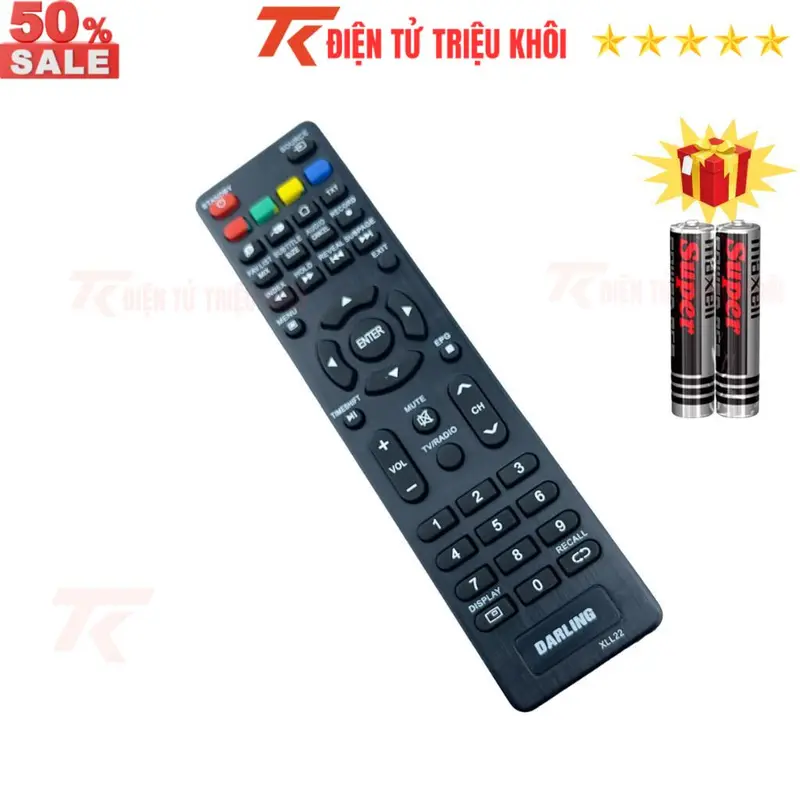 Remote điều khiển tivi DARLING Mã 04, điều khiển TV DARLING các dòng tivi Internet - Tặng kèm pin - Điện Tử Triệu Khôi 3
