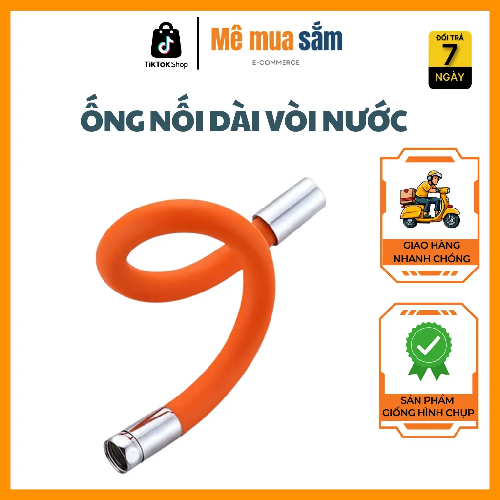 Ống Nối Dài Vòi Nước, Khớp Nối Kéo Dài Xoay 720 Độ, Thiết Kế Phù Hợp Cho Vòi Bếp, Chậu, Ban Công