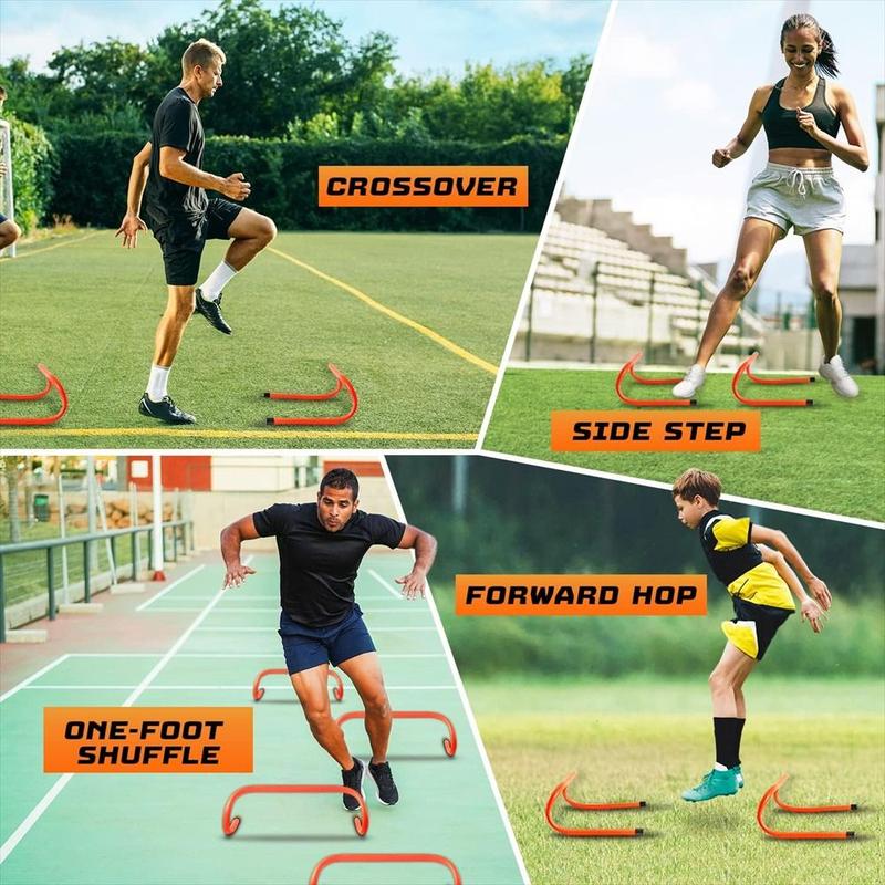Product Introduction of Sports Equipment Footwork Training Hurdle Training Plyometric Compact Storage Football Hurdles Adjustable Foot-speed Speed Hurdles Football 11