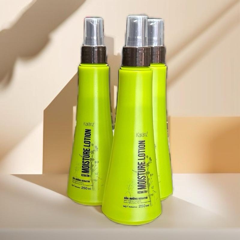 Sữa Xịt dưỡng tóc KERATIN MOISTURE LOTION KARANZ collagen giữ ẩm phục hồi khô…