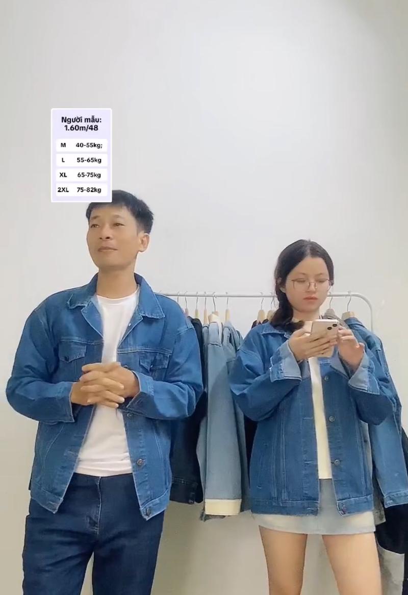 Product Introduction of Áo khoác jean màu xanh rách BB mới ra form rộng unisex bigsize 40-85kg 22