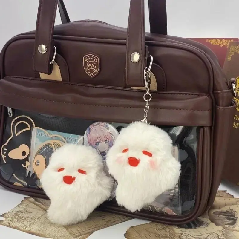 Halloween Ghost Doll Anime Keychain Cute Ghost Kawaii Plush Stuffed Cartoon Decoration Keychain Bag Pendant Accessories Bag
