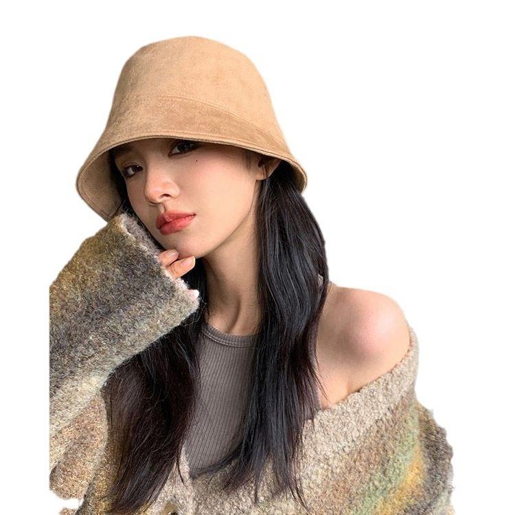 Mũ ngư dân mùa xuân và mùa thu cho nữ, Mũ tai bèo da lộn hình hươu thường ngày 4
