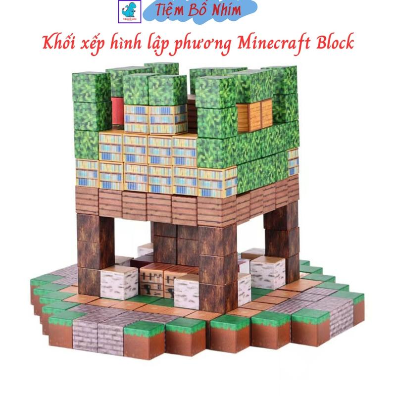 Đồ chơi lắp ráp khối xây dựng từ tính Khối Minecraft Nam Châm Xếp Hình Toy