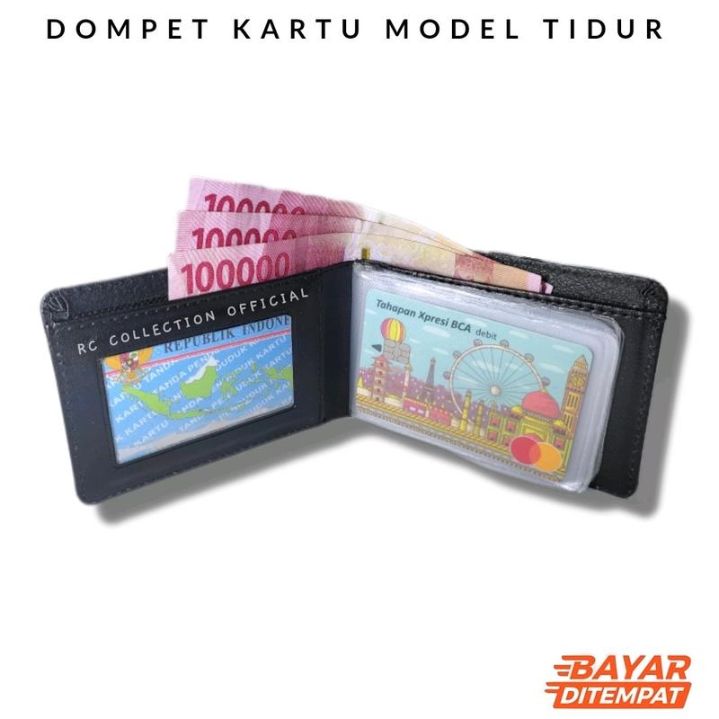 Dompet Kartu Pria Wanita 17 Slot Kartu model tidur Uang 4