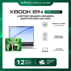 LAPTOP INFINIX XBOOK B14 RYZEN 7 5825U RAM 8GB 512GB W11 14.0WUXGA IPS