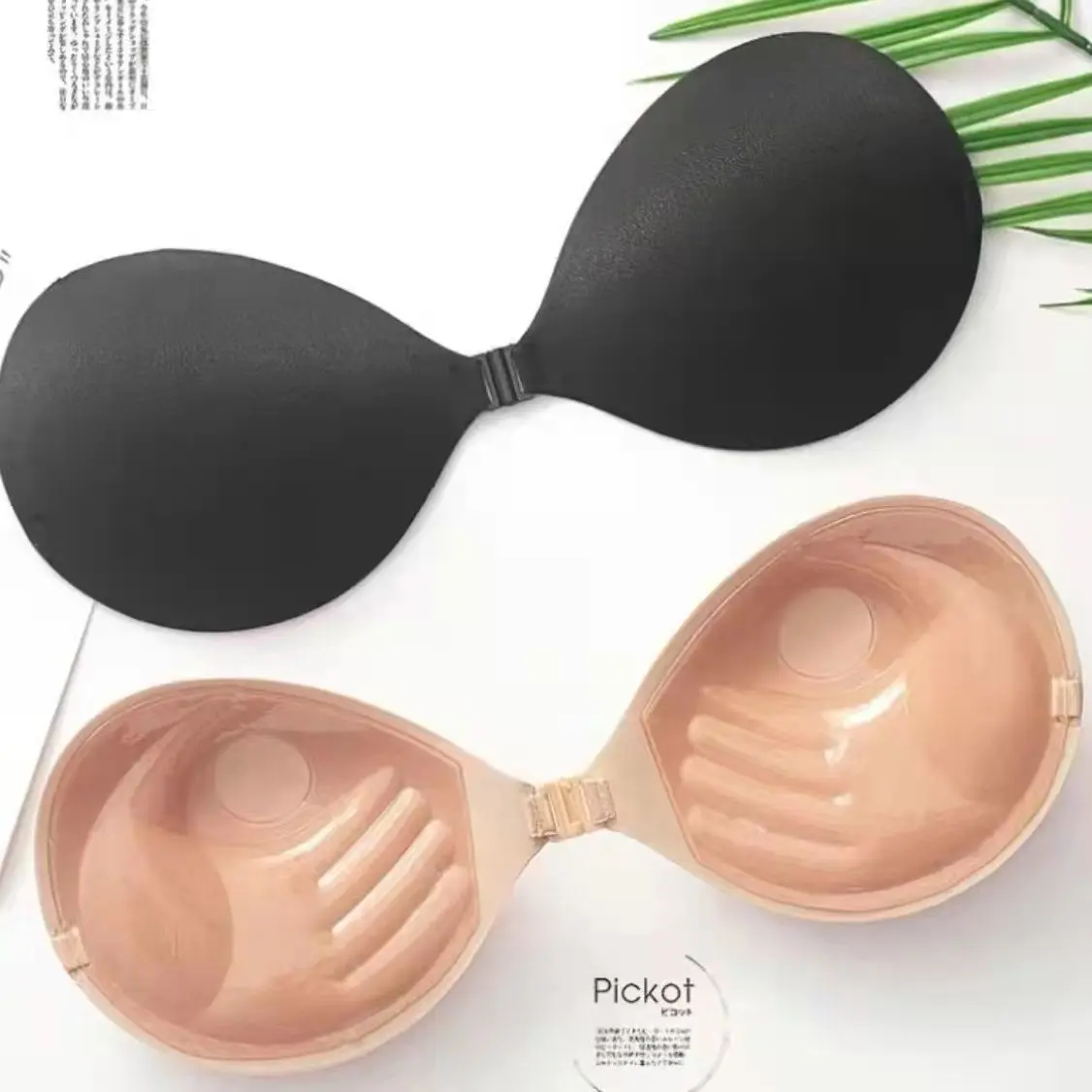 Áo Ngực Vô Hình Dày 3Cm, Cúp Lòng Bàn Tay, Đẩy Lên Ngực, Không Dây, Thích Hợp Cho Ngực Nhỏ Lý Tưởng Cho Cô Dâu