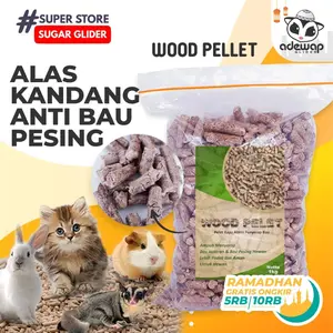 Wood Pellet Alas Kandang Bedding Landak Mini Sugar Glider Pelet Kayu