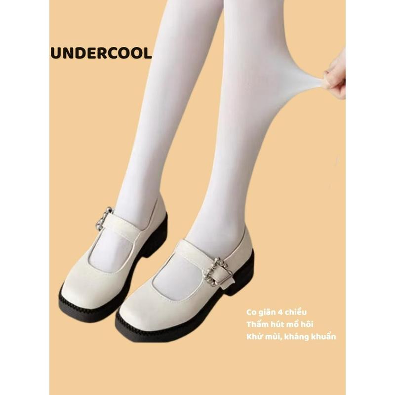 Product Introduction of Tất Nữ Cổ Cao Đùi Trơn Đen Trắng UNDERCOOL Tất Ống Dài Qua Bắp Chân 42cm Dành Cho Nữ phong cách Nữ Sinh Hàn Quốc  TC67 90