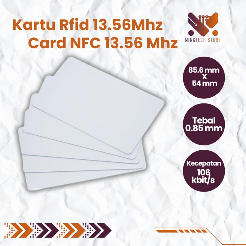 Kartu Rfid 13.56 Mhz | Kartu Card Kosong Rfid 13.56Mz | Kartu Akses ...
