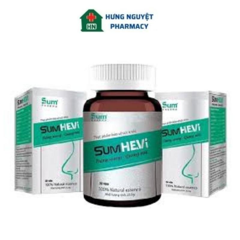 SUMHEVI viên uống hỗ trợ giảm viêm mũi, viêm xoang, tắc mũi, ngạt mũi, chảy nước mũi, đau nhức hoặc ê ẩm vùng đầu trán hoặc vùng mặt hộp 30 viên 3
