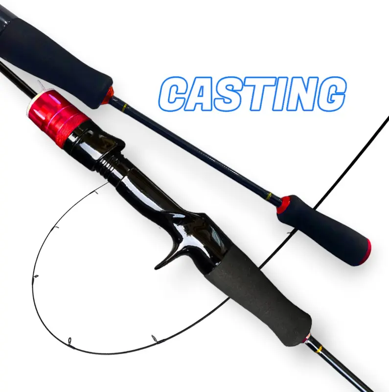 Aquapro - Joran Pancing Ikan Dengan Model Joran UL Level Dasar Ultra-light Spinning & Baitcasting quality Fishing Rod 1.50M, 1.65M, 1.80M Solid Karbon Padat Tiang Ultralight Tindakan Cepat Spinning Casting Fishing Rod 3