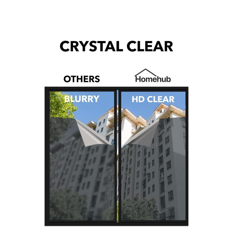 Homehub Window Film Frosted Privacy Tinted Solar Blackout UV Protection Heat Insulation For Home Office Glass 5