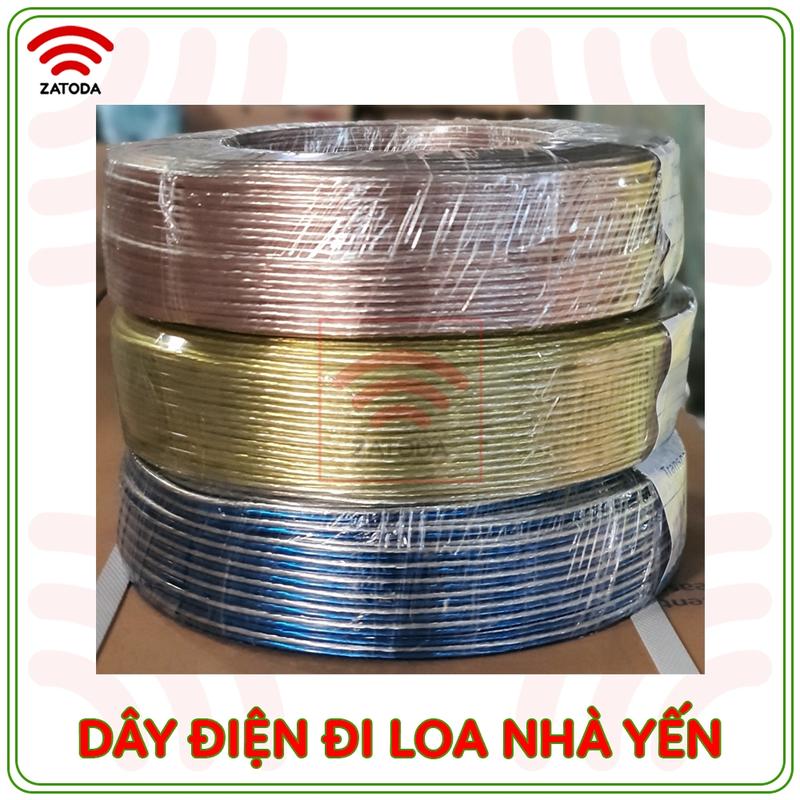 Dây loa chuyên dùng đi loa cho nhà nuôi yến 17 TIM lõi đồng mạ niken bọc nhựa trong PVC cuộn 100m 2