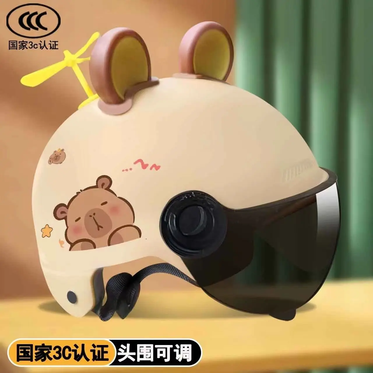Mũ bảo hiểm trẻ em, Tiêu chuẩn quốc gia 3C, dành cho bé trai và bé gái từ 2-15 tuổi, Thích hợp cho tất cả các mùa, Mũ bảo hiểm xe đạp Điện Mũ bảo hiểm dễ thương mùa hè Sport Phụ Kiện
