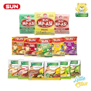 SUN Promina Bubur Susu Sereal Bayi Ekonomis Sachet 20 Gr Makanan Mpasi 6 Bulan Newborn Baby Food Merah
