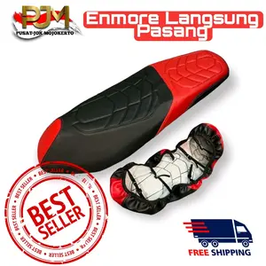 Cover Jok Enmore Pakek Karet untuk Motor Beat, Scoopy, Vario, Nmax, PCX, Adv, Aerox