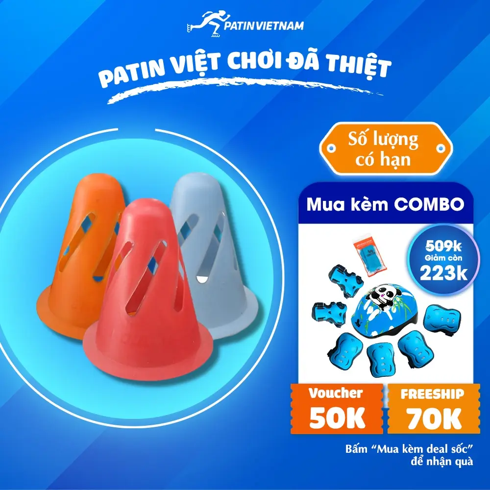 Cốc Trượt Patin CENTOSY - Phụ Kiện Luyện Chơi Batin Sport Sport Giày Patin