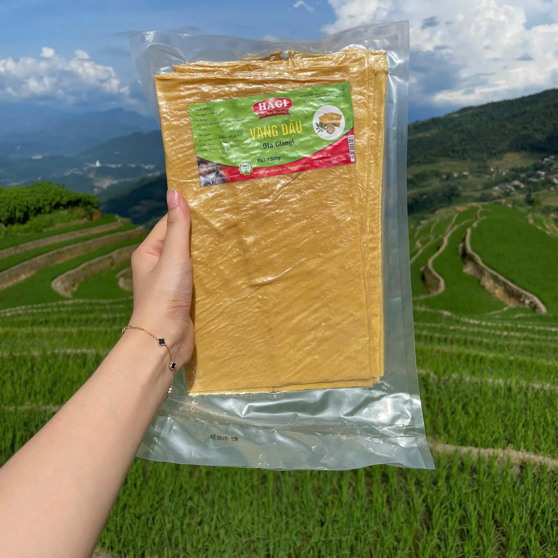 Váng Đậu Khô Hagi Food - 100 %Đậu Tương & Nước Lọc - Chế Biến Được Nhiều Món Ăn - Không Chất bảo quản, Không hàn the