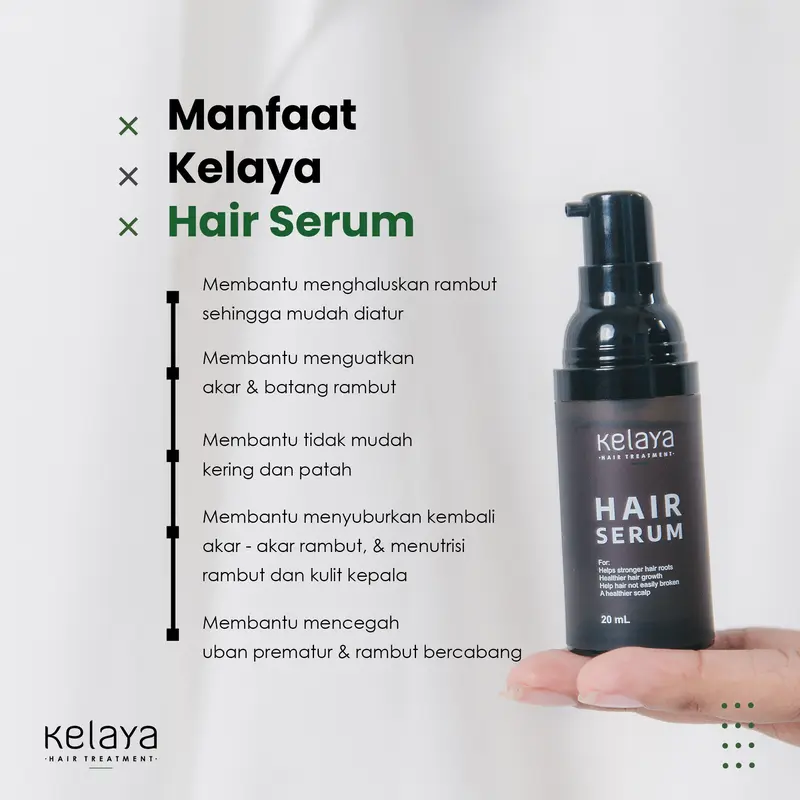 Kelaya Serum Rambut 20ml Hair Treatment - Rambut Rontok Strengthening Vitamin 6