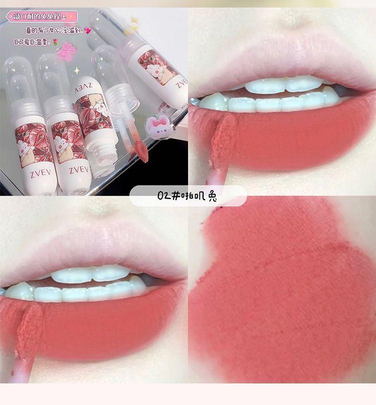 Product Introduction of Son Bóng Nhung Lì Lâu Trôi, Không Phai Màu, Không Bị Ống Hút, Trang Điểm Dễ Phối Đồ Son Bóng Màu Trắng 11