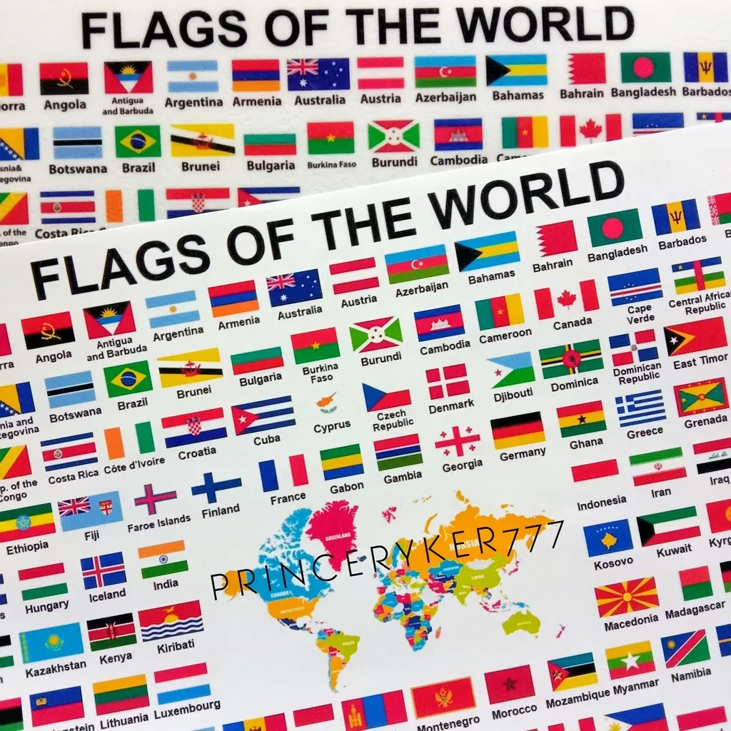 flags-of-the-world-chart-a4-size-laminated-educational-wall-chart