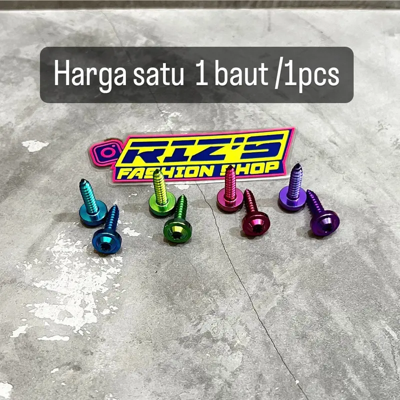 BAUT PROBOLT FILTER TITANIUM M5x20MM M5x25MM HARGA 1 PCS 0