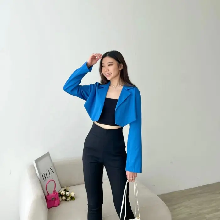 Y♫Sz [ Marveile ] Suzy Crop Blazer / Crop Blazer Korean K✉49