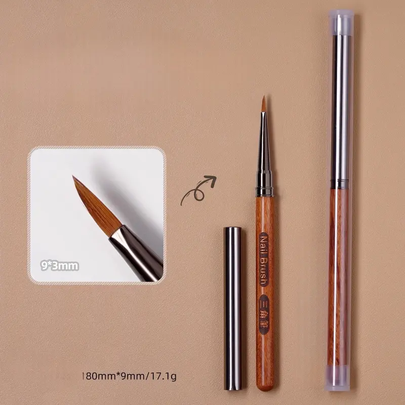 Cọ tam giác thân gỗ vẽ nail, dễ vẽ cho người mới, An Pi Nails Làm Nail 3